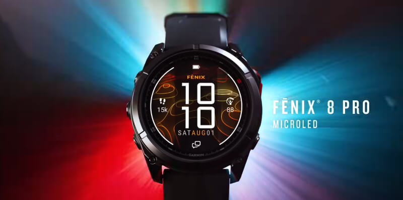 友達光電攜手Garmin發布Fenix 8 Pro——全球首款Micro LED智能手表